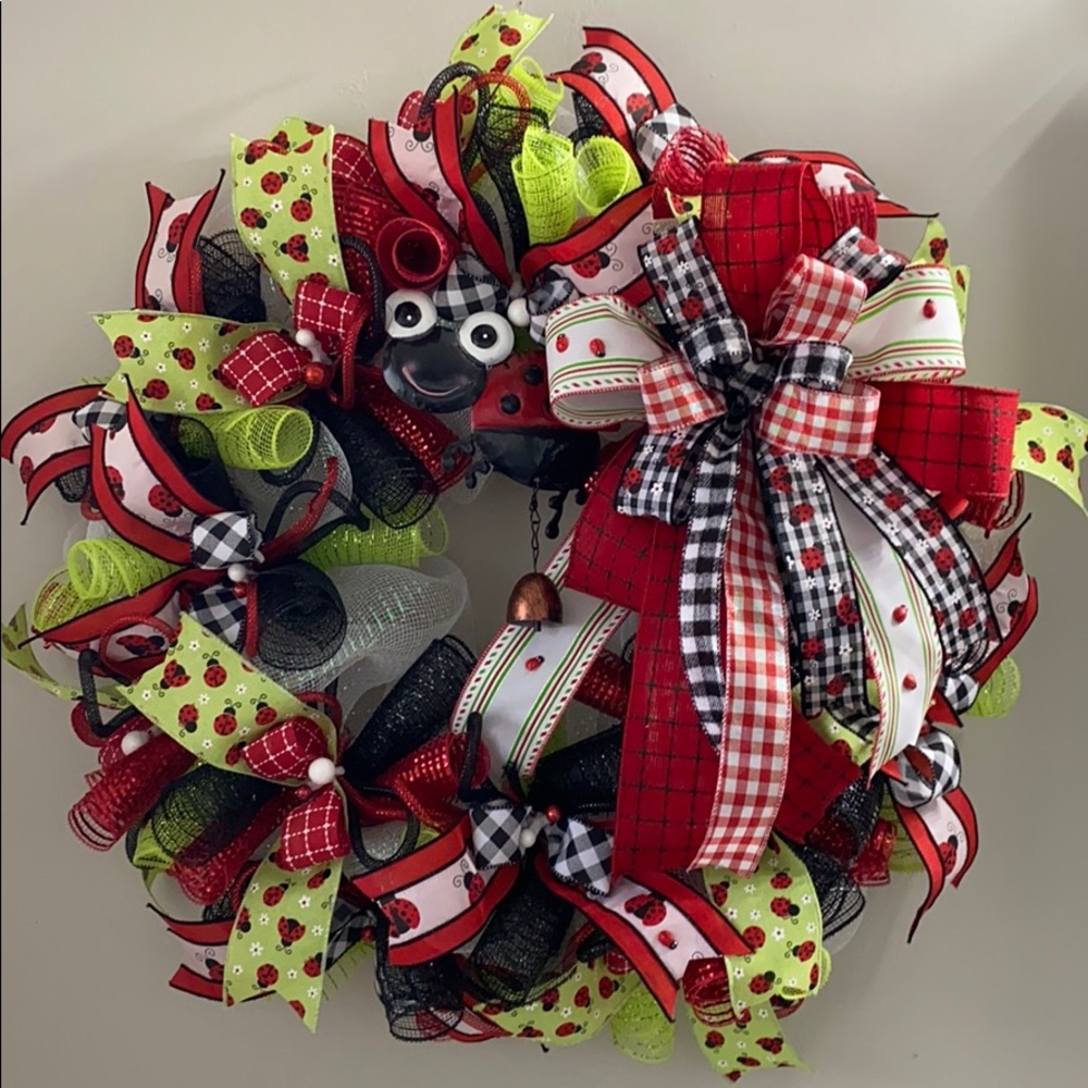 Ladybug wreath